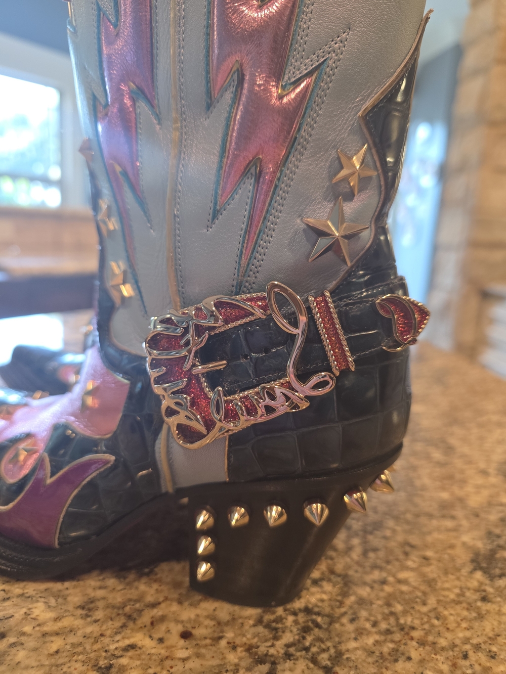 Christian Louboutin Kennywood Alta Cowboy Boots - Picture 2 of 8